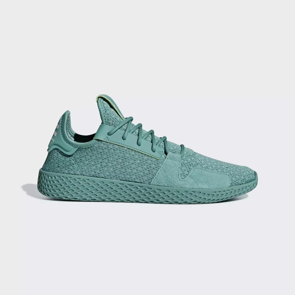 Adidas Pharrell Williams Tennis Hu V2 Tenis Verdes Para Hombre (MX-29446)